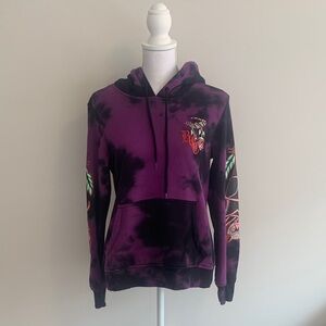 Blackcraft “Never Trust The Living” Purple and Black Hoodie, Sz M